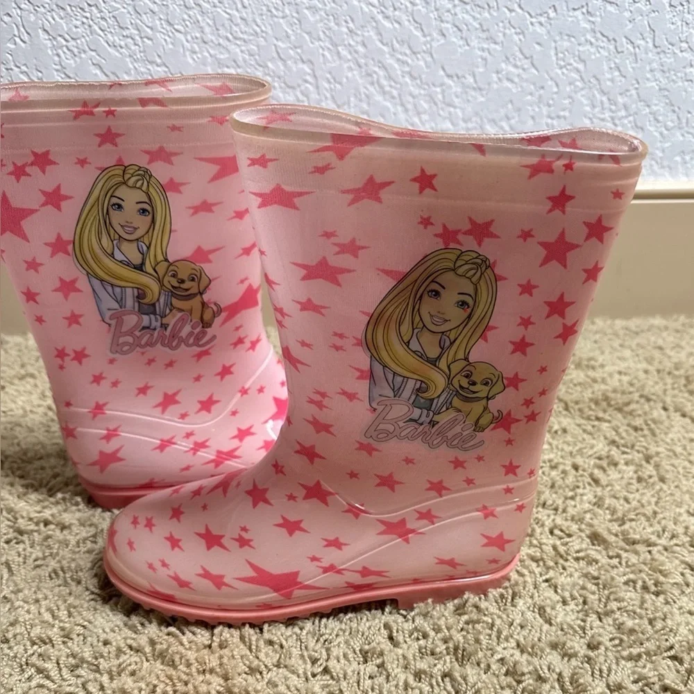Mattel Pink Children's Barbie Rain Boots